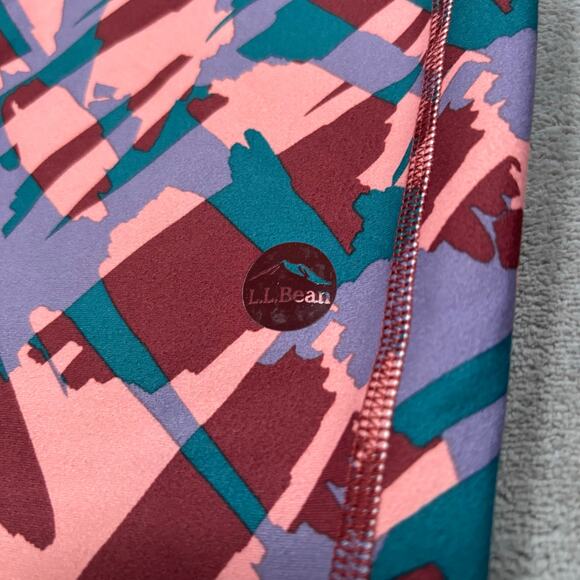 L.L. Bean Abstract Print Active Leggings Women’s Large Regular - Picture 3 of 4